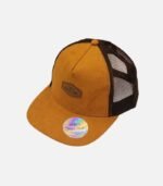 Gorro Suede Ocre Malla Café - Imagen 4