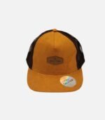 Gorro Suede Ocre Malla Café - Imagen 3