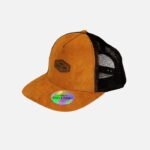Gorro Suede Ocre Malla Café