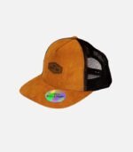 Gorro Suede Ocre Malla Café