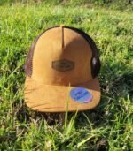 Gorro Suede Ocre Malla Café - Imagen 5